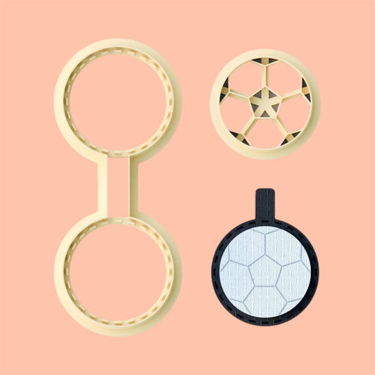Soccer Ball Key chain clay cutter