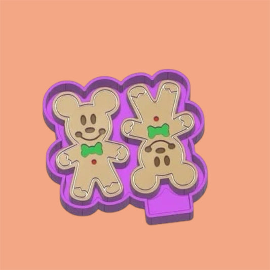 Gingerbread mouse  Freshie Silicon Mold / Molder