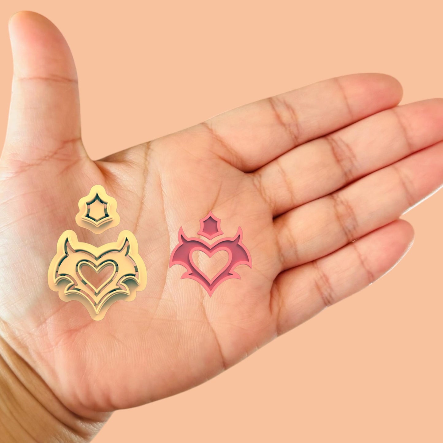 Sharp Heart earring combo Clay cutter