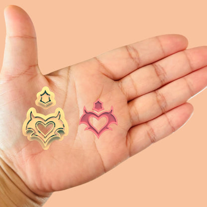 Sharp Heart earring combo Clay cutter