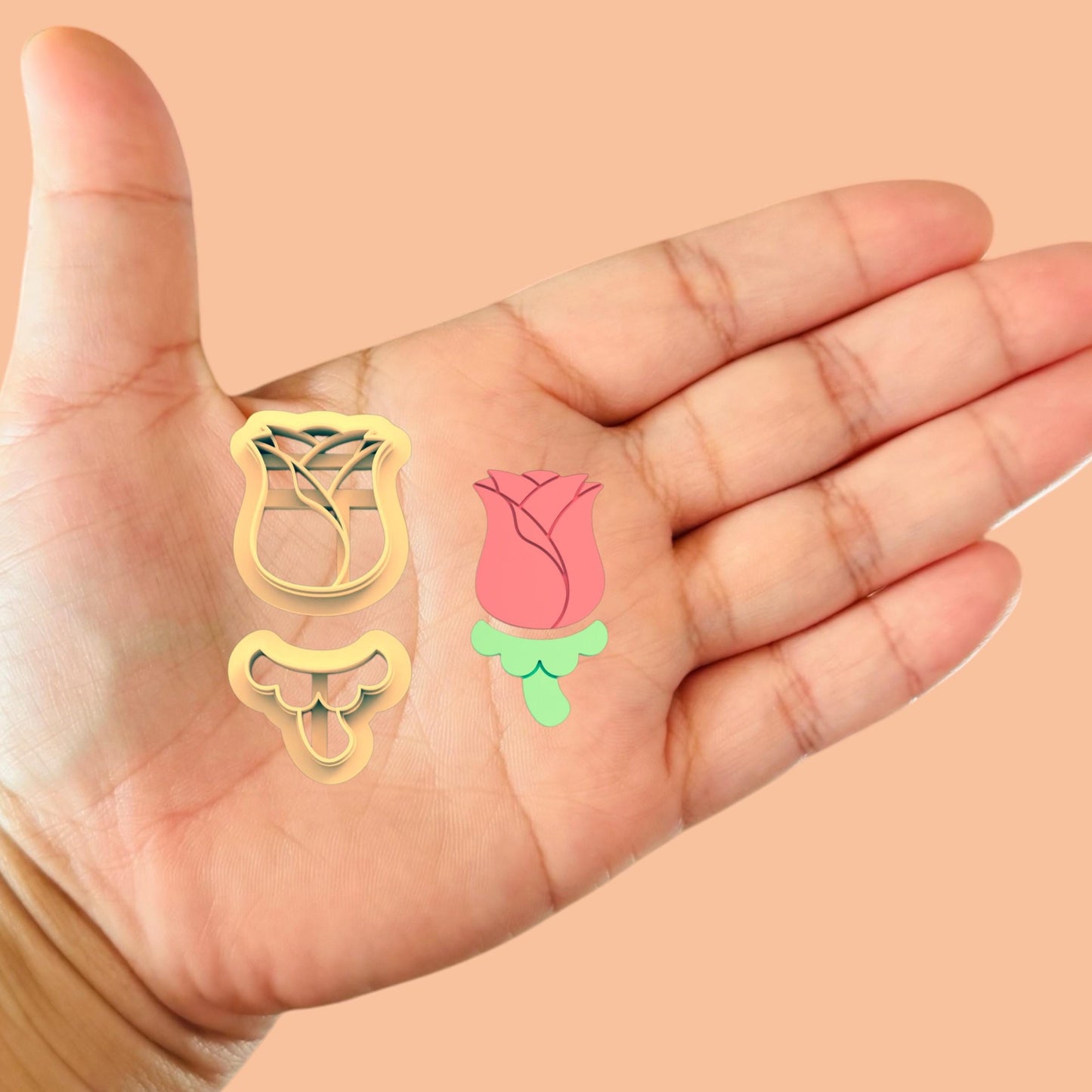 Rose earring combo  Clay cutter