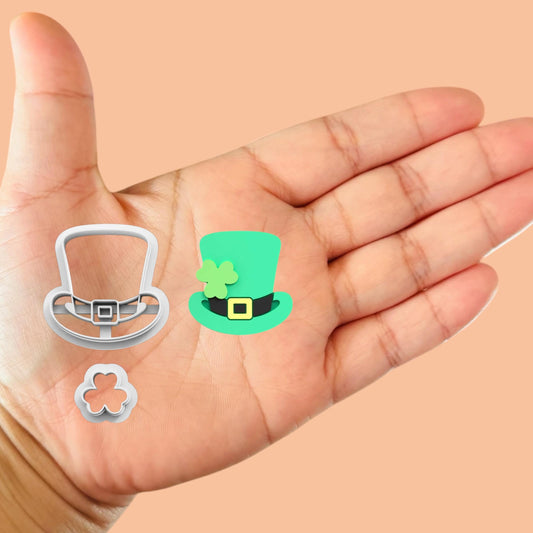 Hat With Clower Polymer clay cutter