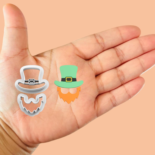 Hat and Beard Polymer clay cutter