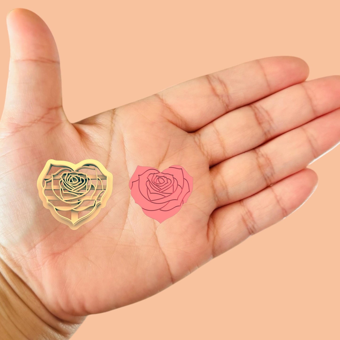 Rose  Heart  Clay cutter