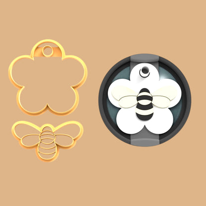 Flower With Bee Stanley Topper Cutter